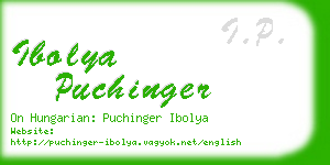 ibolya puchinger business card